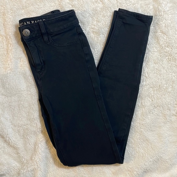 American Eagle‎ Hi-Rise Black Jeggings - Picture 1 of 6